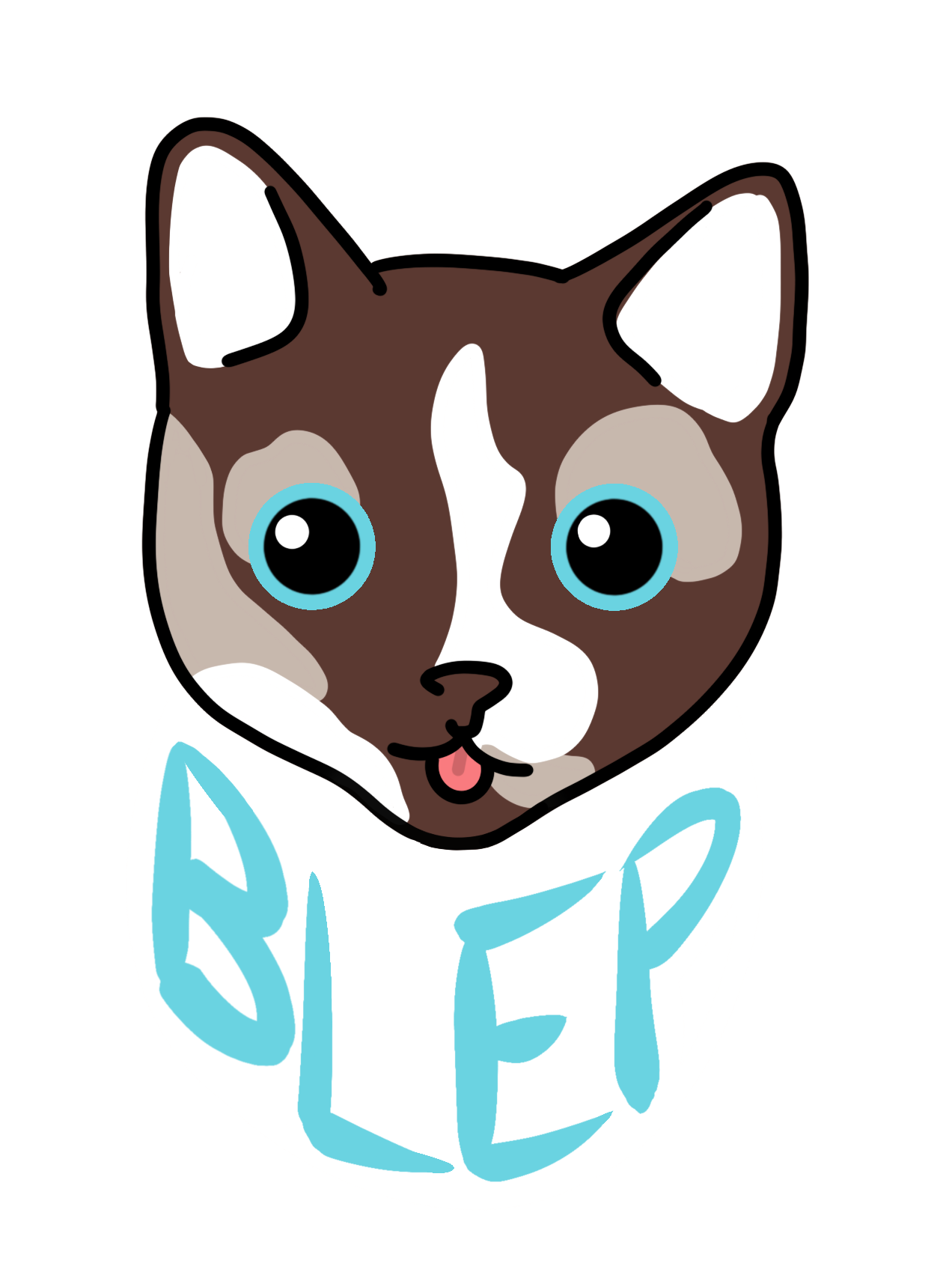 BLEP Cute Cat Sticker